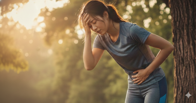 運動中気分悪い