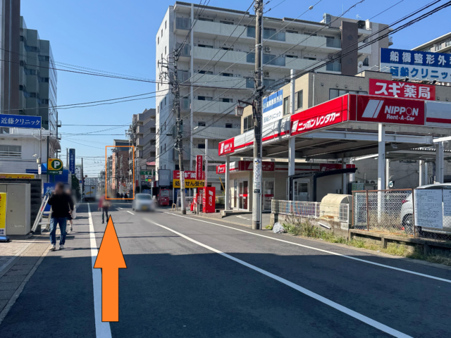 西船橋駅からの経路-1