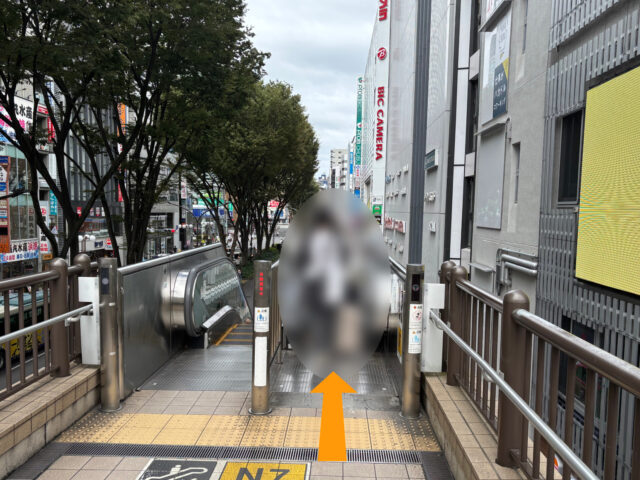 JR線 立川駅 北口からの経路-1