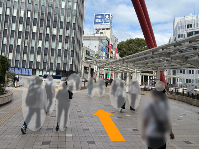 JR線 立川駅 北口からの経路-1